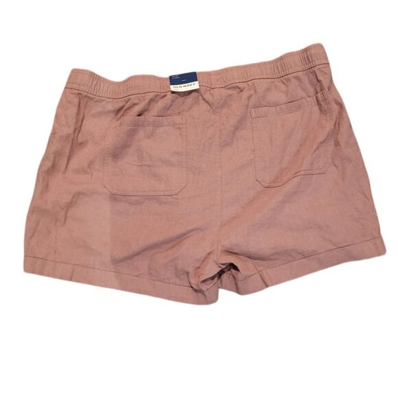 OLD NAVY High-Waisted Linen-Blend Utility Shorts 3.5-inch   XXL Lark NWT - Picture 4 of 7